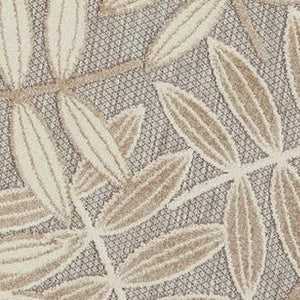HomeRoots 6' Ivory Abstract Power Loom Area Rug - Modern Design for Living Rooms, Bedrooms & Office Spaces 6' X 9' 550523