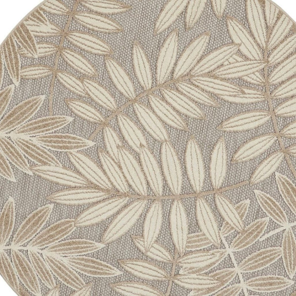 HomeRoots 6' Ivory Abstract Power Loom Area Rug - Modern Design for Living Rooms, Bedrooms & Office Spaces 6' X 9' 550523