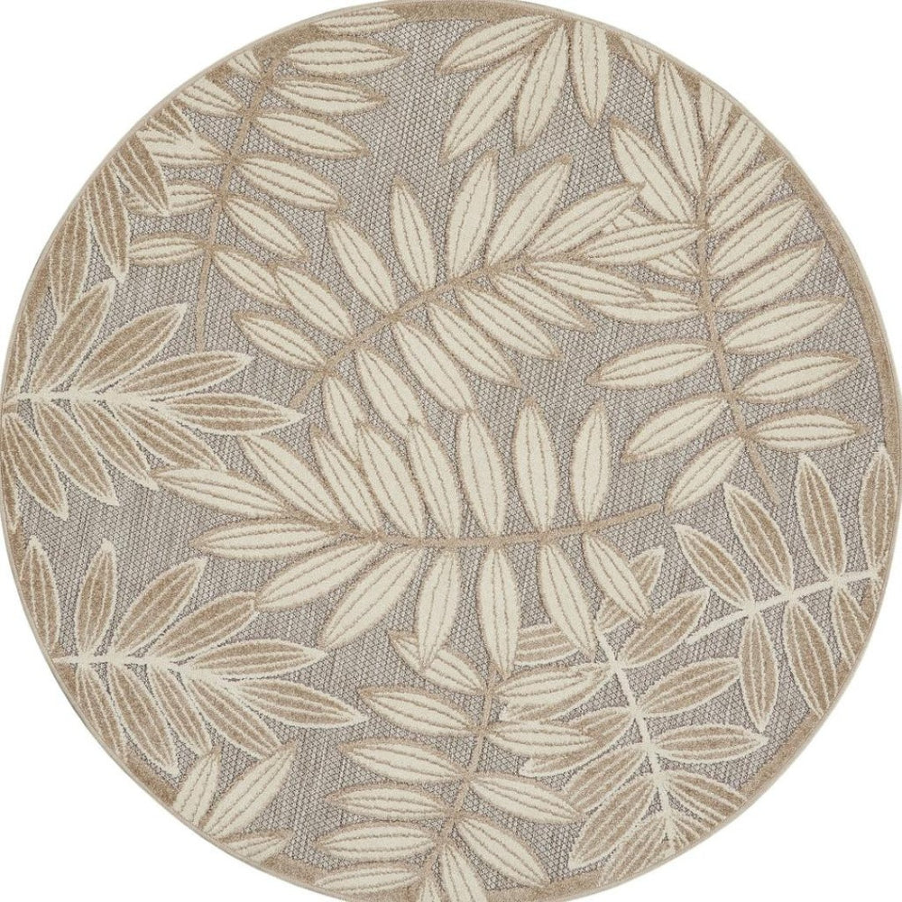 HomeRoots 6' Ivory Abstract Power Loom Area Rug - Modern Design for Living Rooms, Bedrooms & Office Spaces 6' X 9' 550523