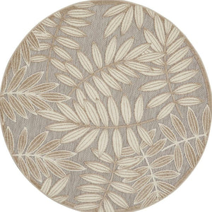 HomeRoots 6' Ivory Abstract Power Loom Area Rug - Modern Design for Living Rooms, Bedrooms & Office Spaces 6' X 9' 550523
