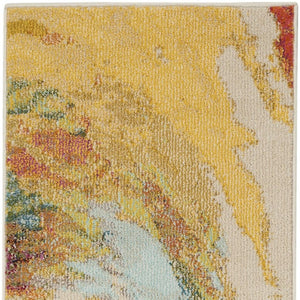HomeRoots 8' Floral Distressed Area Rug in Ivory, Pink & Gray – Durable, Stain-Resistant & Non-Skid Design 8' X 10' 550558