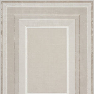 Homeroots 8' X 10' Ivory And Gray Geometric Non Skid Area Rug  Polyester 550580