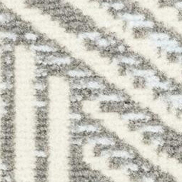 HomeRoots 8' Modern Ivory and Gray Geometric Area Rug - Durable, Non-Skid, Stain-Resistant for Family Spaces 8' X 10' 550580
