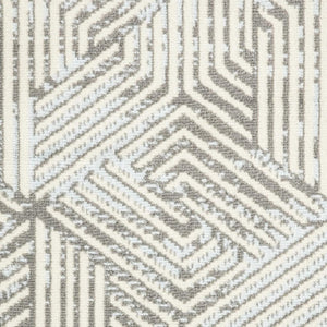 HomeRoots 8' Modern Ivory and Gray Geometric Area Rug - Durable, Non-Skid, Stain-Resistant for Family Spaces 8' X 10' 550580