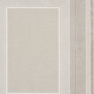 Homeroots 8' X 10' Ivory And Gray Geometric Non Skid Area Rug  Polyester 550580