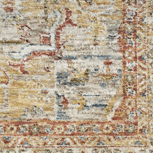 HomeRoots 5' Modern Abstract Area Rug in Ivory, Black, and Brown - Non-Skid, Durable, Easy Care for Any Room 8' X 10' 550582