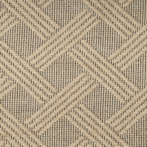 HomeRoots 5' Modern Ivory Blue Gray Geometric Non-Skid Area Rug - Stain-Resistant, Durable for Everyday Living 8' X 10' 550583