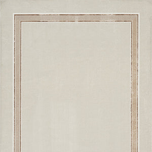 Homeroots 8' X 10' Ivory And Brown Geometric Non Skid Area Rug  Polyester 550585