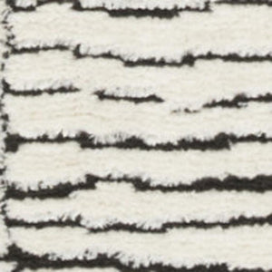 HomeRoots 5' Modern Ivory and Black Geometric Area Rug - Stylish, Durable Design for High-Traffic Spaces 5' X 7' 550590