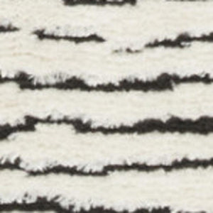HomeRoots 5' Modern Ivory and Black Geometric Area Rug - Stylish, Durable Design for High-Traffic Spaces 5' X 7' 550590