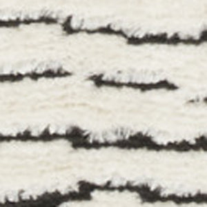 Homeroots 5' X 7' Ivory And Black Geometric Area Rug  Polyester 550590