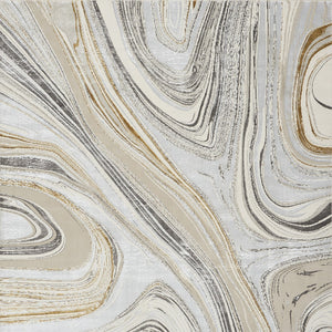 Homeroots 8' X 10' Ivory Gray And Brown Abstract Non Skid Area Rug  Polyester 550599