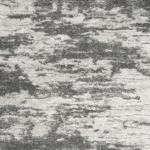 Homeroots 4' X 6' Charcoal And Ivory Abstract Shag Area Rug  Polyester 550613