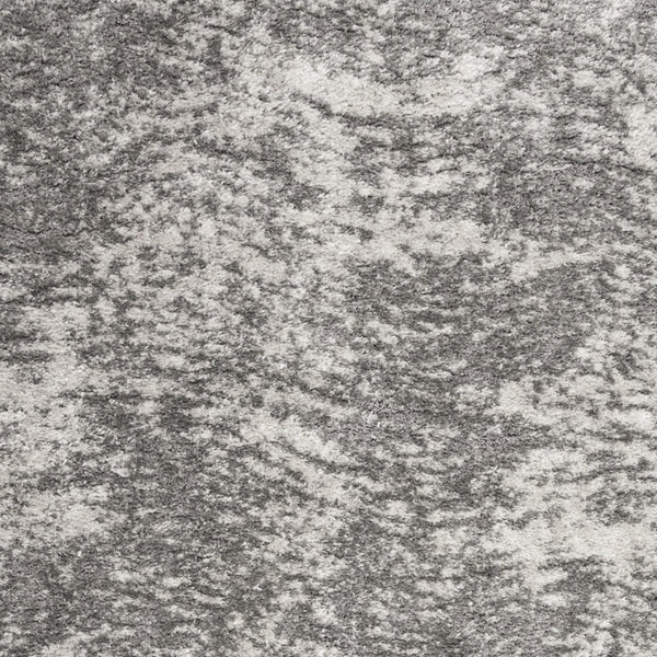 Homeroots 4' X 6' Charcoal And Ivory Abstract Shag Area Rug  Polyester 550614