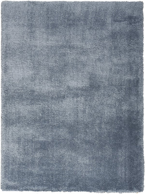 Homeroots 4' X 6' Blue Shag Area Rug  Polyester 550615