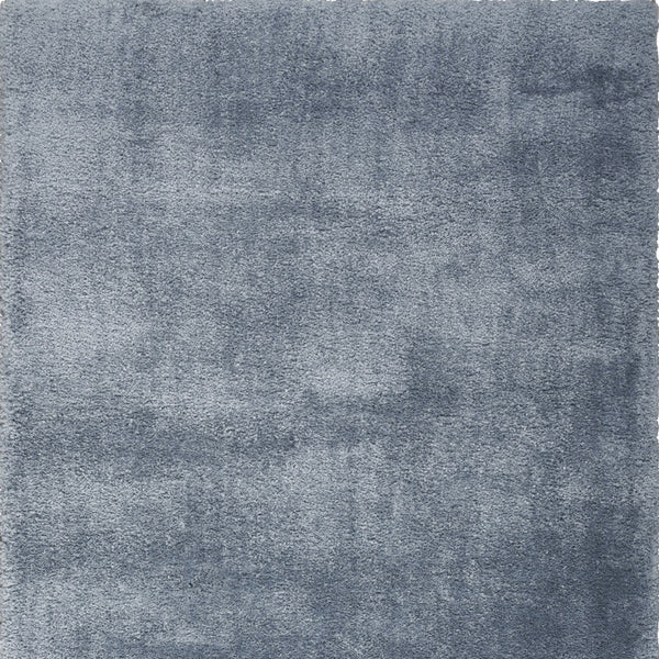 Homeroots 4' X 6' Blue Shag Area Rug  Polyester 550615