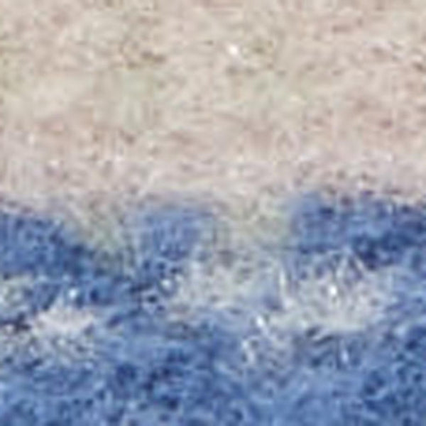 HomeRoots 7' Ivory and Blue Floral Distressed Area Rug - Timeless Charm for High-Traffic Spaces and Homes 7' X 10' 550616