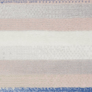 HomeRoots 7' Ivory and Blue Floral Distressed Area Rug - Timeless Charm for High-Traffic Spaces and Homes 7' X 10' 550616