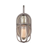 Industrial Cage 5'' Wide 1-Light Vanity Light - Weathered Zinc 55061/1 Elk Lighting