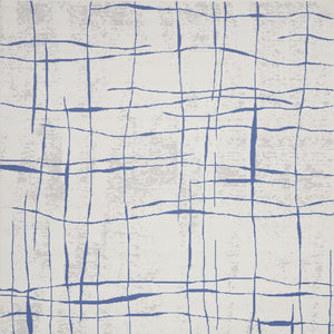 Homeroots 7' X 10' Ivory And Blue Abstract Distressed Non Skid Area Rug  Polypropylene 550635