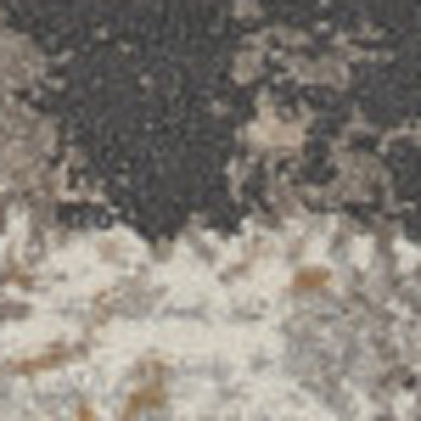 Homeroots 4' X 6' Cream Black And Gray Abstract Area Rug  Polypropylene,Polyester 550648