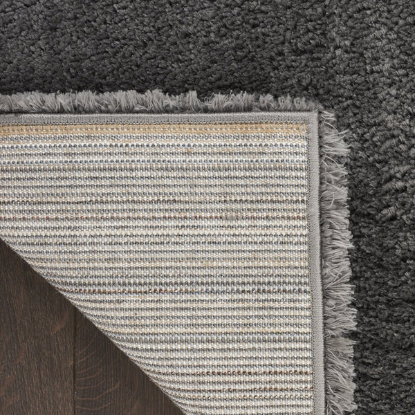 HomeRoots 4' Plush Gray Shag Area Rug – Soft, Durable, Stain-Resistant Design for Cozy Living Spaces 4' X 6' 550662