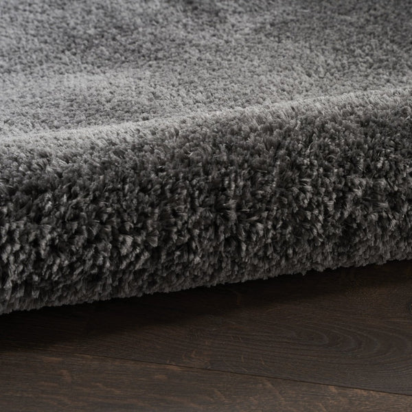 HomeRoots 4' Plush Gray Shag Area Rug – Soft, Durable, Stain-Resistant Design for Cozy Living Spaces 4' X 6' 550662