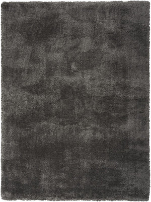HomeRoots 4' Plush Gray Shag Area Rug – Soft, Durable, Stain-Resistant Design for Cozy Living Spaces 4' X 6' 550662