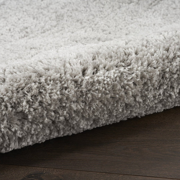 HomeRoots 4' Soft Gray Shag Area Rug - Plush, Stain-Resistant, Durable Design for Cozy, Stylish Interiors 4' X 6' 550663