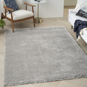 Homeroots 4' X 6' Gray Shag Area Rug  Polyester 550663