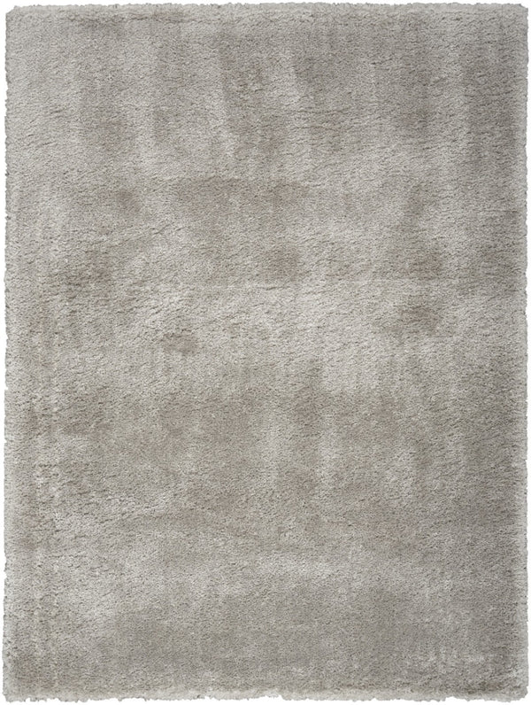 HomeRoots 4' Soft Gray Shag Area Rug - Plush, Stain-Resistant, Durable Design for Cozy, Stylish Interiors 4' X 6' 550663