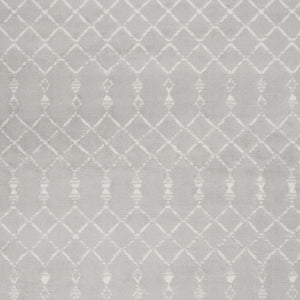 HomeRoots 6' Gray and Ivory Moroccan Distressed Area Rug - Soft, Non-Skid Design for Bohemian Home Décor 6' X 9' 550667