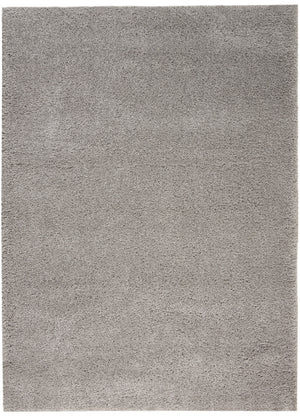 Homeroots 5' X 7' Gray Shag Non Skid Area Rug  Polypropylene 550688