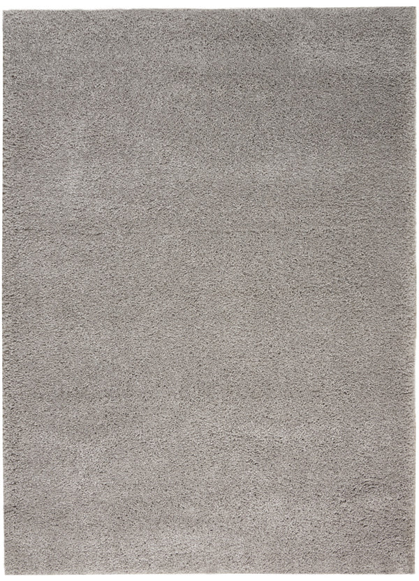 Homeroots 5' X 7' Gray Shag Non Skid Area Rug  Polypropylene 550688