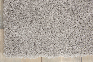 Homeroots 5' X 7' Gray Shag Non Skid Area Rug  Polypropylene 550688