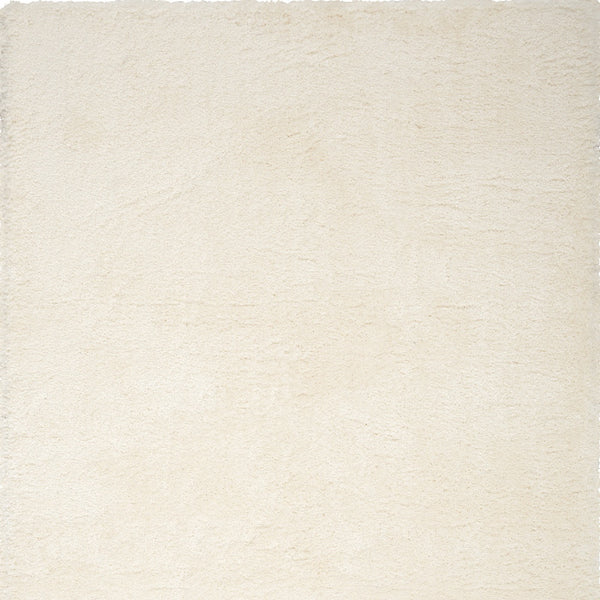 Homeroots 4' X 6' Ivory Shag Area Rug  Polyester 550695