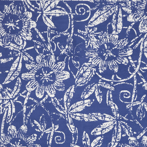 Homeroots 7' X 10' Ivory And Navy Blue Floral Distressed Non Skid Area Rug  Polypropylene 550706