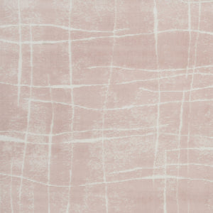 Homeroots 6' X 9' Pink And Ivory Abstract Distressed Non Skid Area Rug  Polypropylene 550714