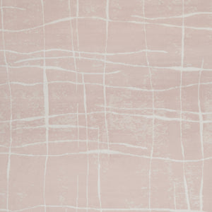 Homeroots 7' X 10' Pink And Ivory Abstract Distressed Non Skid Area Rug  Polypropylene 550716