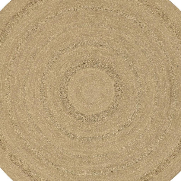 HomeRoots 8' Handmade Round Seagrass Area Rug - Eco-Friendly, Durable Design for Indoor & Outdoor Spaces 550720