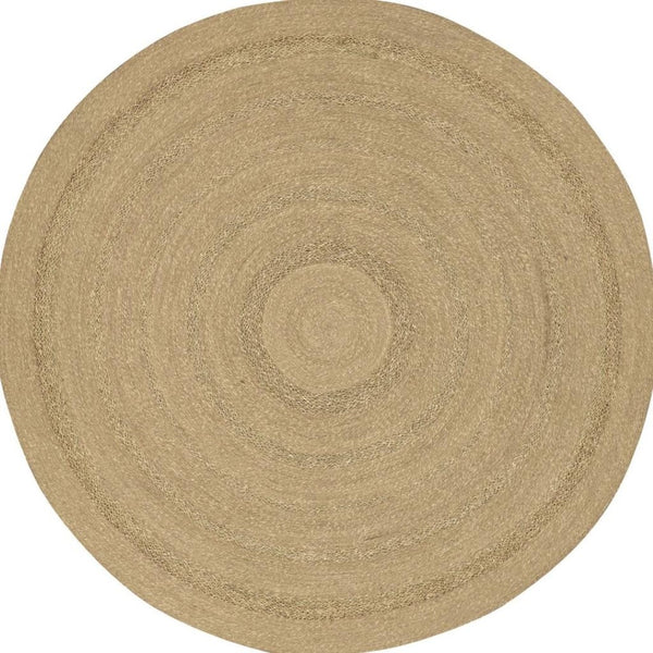 HomeRoots 8' Handmade Round Seagrass Area Rug - Eco-Friendly, Durable Design for Indoor & Outdoor Spaces 550720