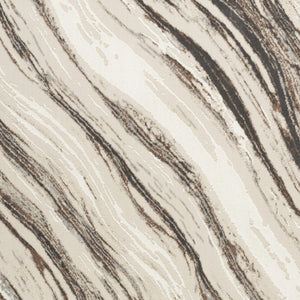 Homeroots 6' X 9' Beige And Gray Abstract Non Skid Area Rug  Polyester 550722