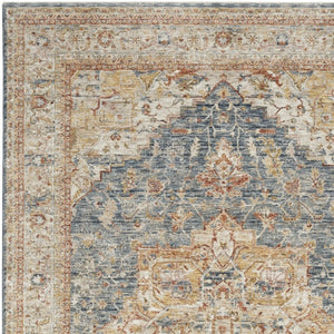 8 X 10 Oriental Distressed Area Rug Power Loomed Polyester for Living Rooms