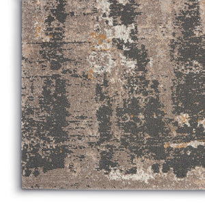 HomeRoots 4' Cream Black and Gray Abstract Area Rug – Modern, Durable Design for Cozy Spaces and Noise Reduction 5' X 7' 550777