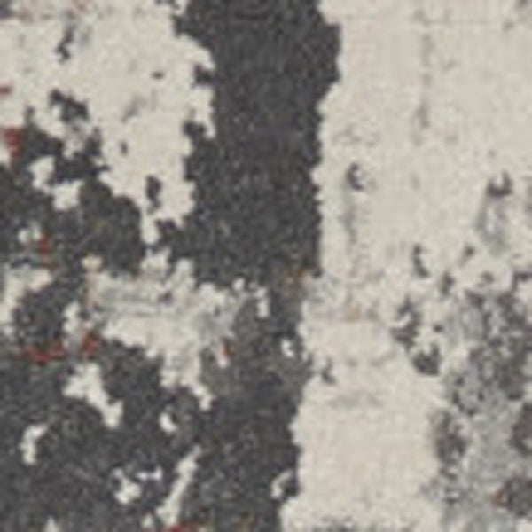5x7 Gray Abstract Area Rug Power-loomed Polypropylene for Living Room or Bedroom