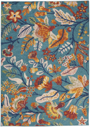 HomeRoots 9' X 12' Gray Floral Vines Area Rug - Elegant Power Loomed Design for Living Room & Dining Spaces 550794