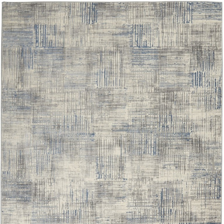 8 Ft X 10 Ft Abstract Distressed Polypropylene Area Rug Vintage Look Living Room