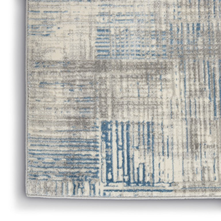8 Ft X 10 Ft Abstract Distressed Polypropylene Area Rug Vintage Look Living Room