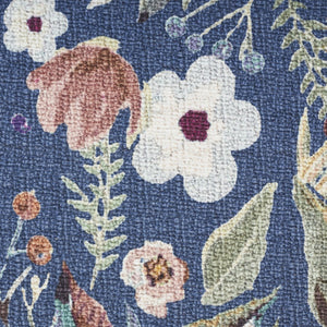 HomeRoots 9' Vibrant Floral Distressed Area Rug – Durable, Non-Skid Design for Family-Friendly Spaces! 9' X 12' 550813