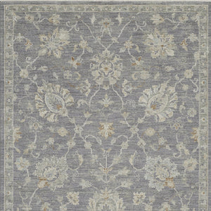 Homeroots 5' X 8' Ivory And Gray Floral Power Loom Area Rug  Polypropylene,Polyester 550886